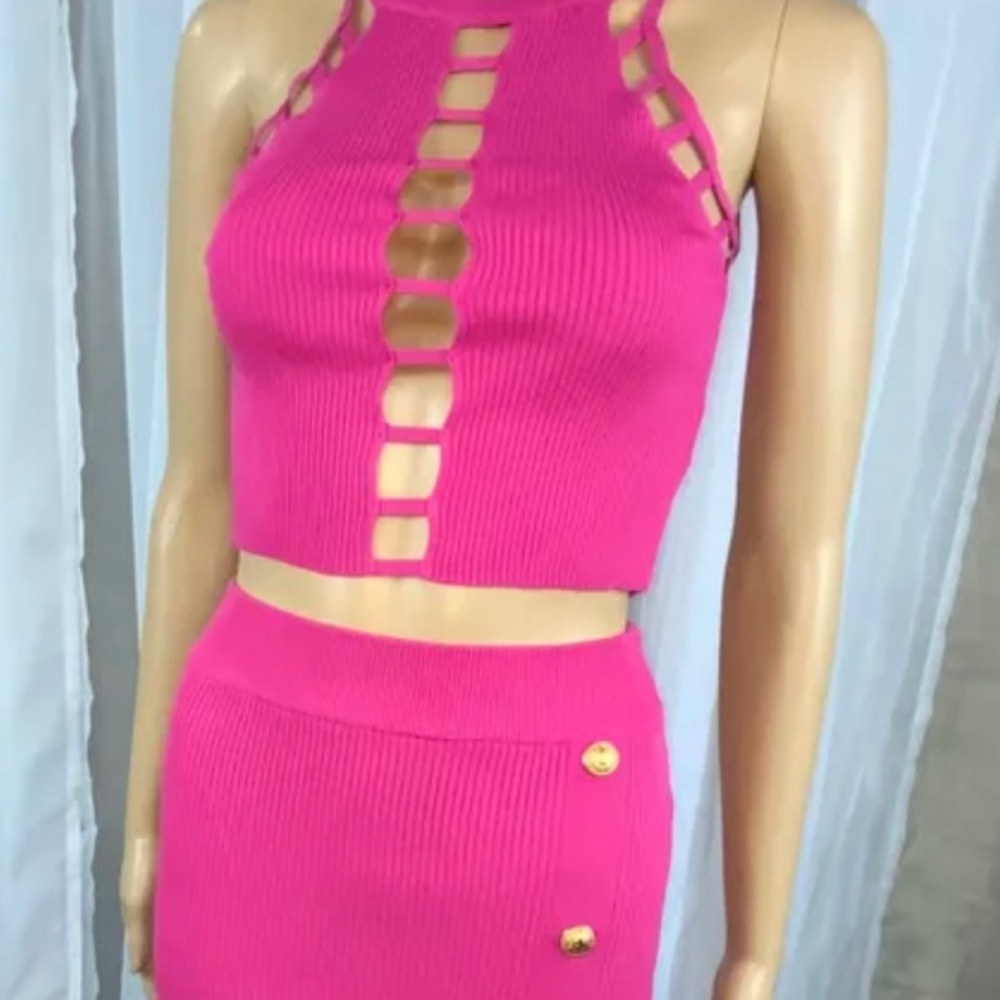 MIDI SKIRT and BLOUSE TWO PIECE SET